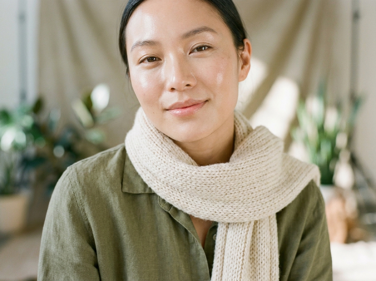 Calm, well-rested skin in soft daylight